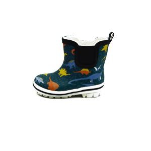 Söta gummistövlar med fotbollsgummi